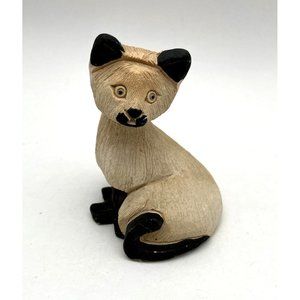 Retired Rinconada Classic Sitting Siamese Cat Figurine #90